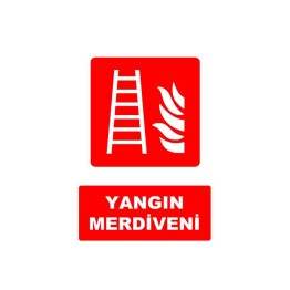 Yangın Merdiveni Levhası